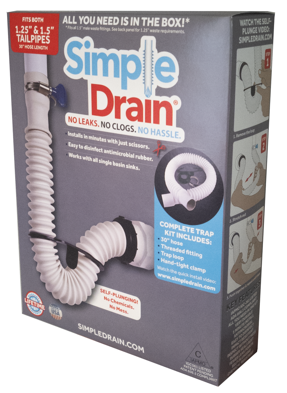 Snappy Trap 1 1/2 All-In-One-Drain Kit for Double