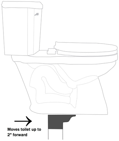 3" x 4" Offset Closet Flange