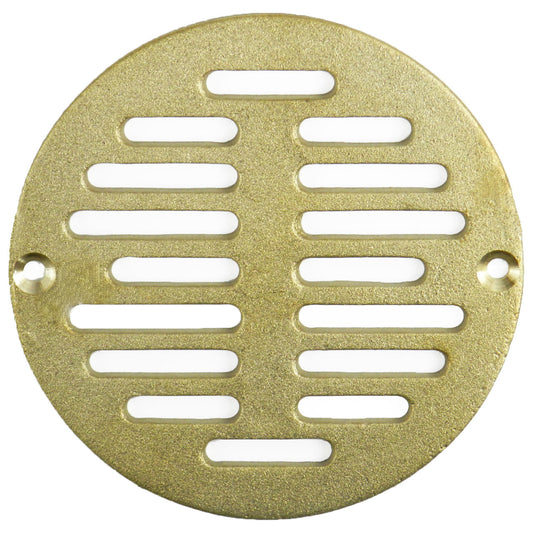 5" Polished Brass Finish Cast Strainer (SP4PB-080434500468)