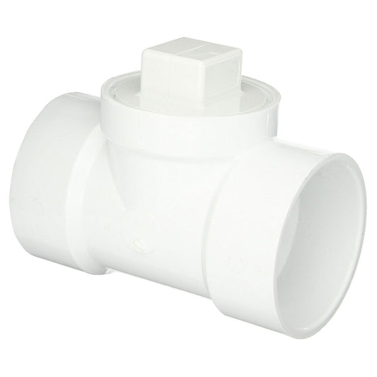 6" PVC DWV Cleanout Tee with  Cleanout Plug