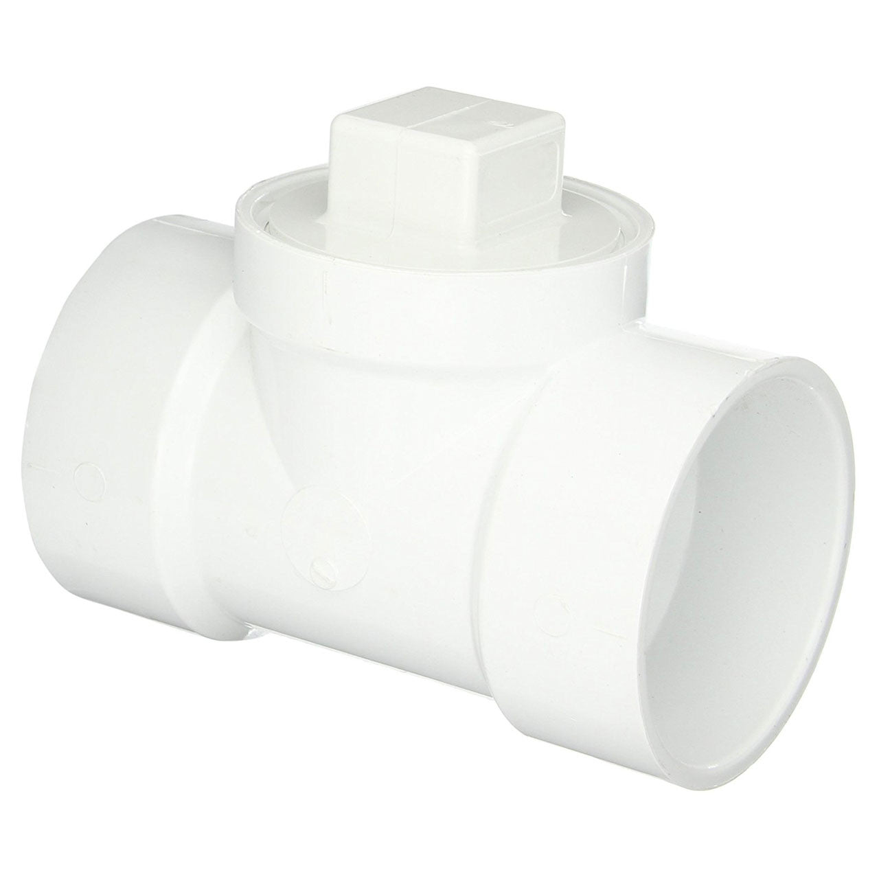 3" PVC DWV Cleanout Tee with  Cleanout Plug