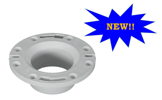 New Design-Toilet Flange - 3" x 4" Pipe Fit