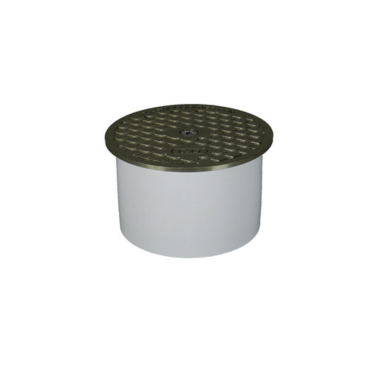 Snap-in Fit Cleanout with Metal Cover - 3" x 4" Pipe Fit